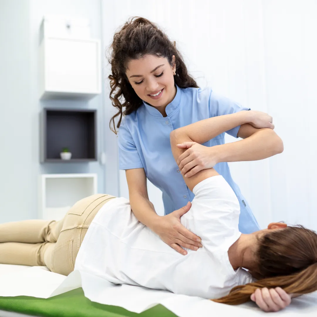 Patient in Lichfield getting treatment from a chiropractor for Joint Wear and Tear